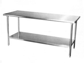 Work Tables Fully Assembled with Undershelf